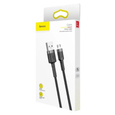 Кабель USB Baseus Cafule USB to Micro (2A/1m) Gray/Black (CAMKLF-BG1)