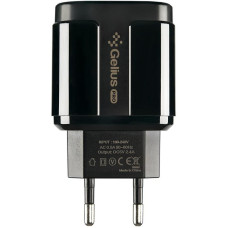 Мережеве зарядний пристрій Gelius Pro Avangard (GP-HC06 2USB 2.4A) (Чорний  Black)