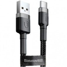 Кабель USB Baseus Cafule Type-C (CATKLF-BG1) (1m) (Чорний \ Black)