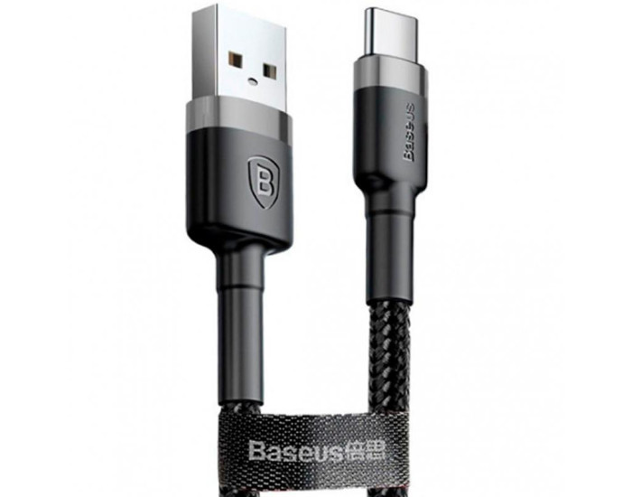 Кабель USB Baseus Cafule USB to Type-C (1m) Black (CATKLF-BG1)