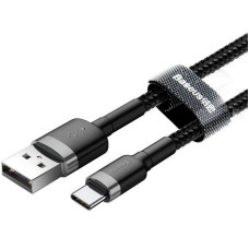 Кабель USB Baseus Cafule USB to Type-C (1m) Black (CATKLF-BG1)