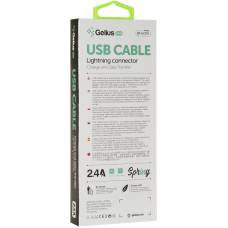 Кабель USB Gelius Pro Spring GP-UC101 Type-C (2.4A) (черный  Black)