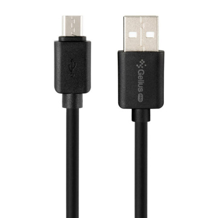 Сетевое зарядное устройство Gelius Pro Avangard (GP-HC06) с кабелем MicroUSB (2USB, 2.4A) (Черный \ Black)