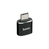Перехідник OTG Hoco UA5 Type-C to USB, чорний