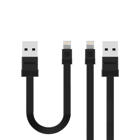 Кабель USB Remax RC-062i Tengy 2in1 lightning (1m) (черный \ Black)