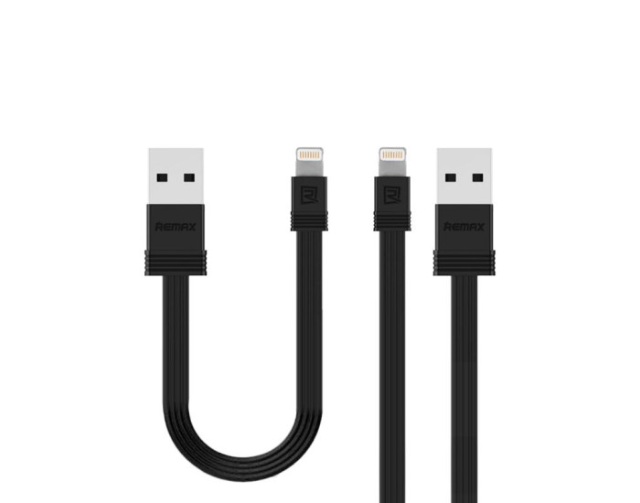 Кабель USB Remax RC-062i Tengy 2in1 lightning (1m) (Чорний  Black)