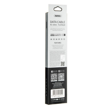 Кабель USB Remax RC-044m Platinum Micro (1m) (Белый / White)