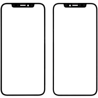Стекло фронтальное c OCA-пленкой iPhone 11 Pro Max, черное (Класс А)