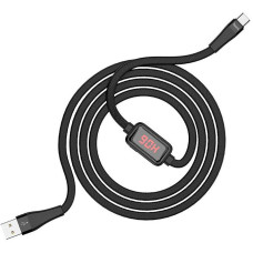 Кабель USB Hoco S4 with Display USB to Type-C (1m) черный