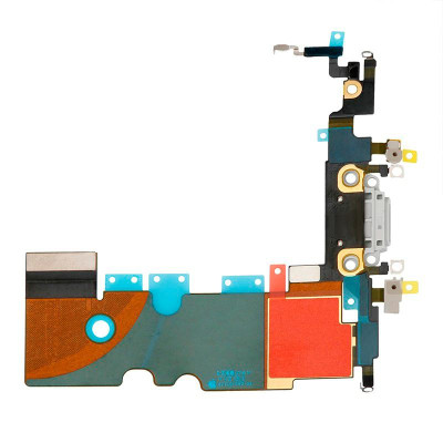 Шлейф для iPhone 8/SE 2020/SE 2022,конектора зарядки, з мікрофоном, Білий