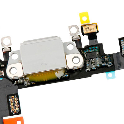 Шлейф для iPhone 8/SE 2020/SE 2022,конектора зарядки, з мікрофоном, Білий