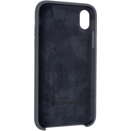 Чехол-силикон оригинал Soft Matte iPhone X Midnight Blue