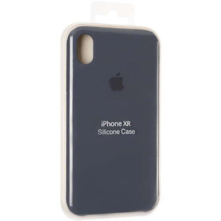 Чехол-силикон оригинал Soft Matte iPhone X Midnight Blue