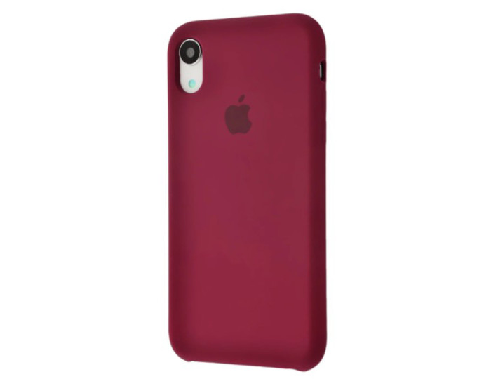 Чехол-силикон оригинал Soft Matte iPhone X/ XS, Bordo