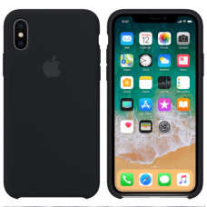 Чехол-силикон оригинал Full Soft Matte iPhone X / XS Black