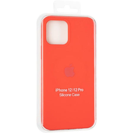 Чехол-силикон оригинал Full Soft Matte iPhone 12 / 12 Pro Red (Класс А)