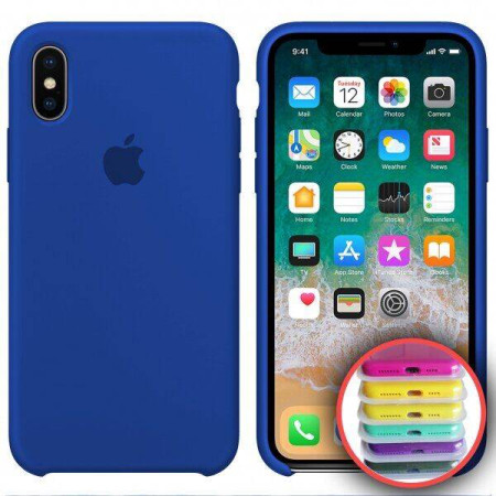 Чехол-силикон оригинал Soft Matte iPhone XR Mist Blue
