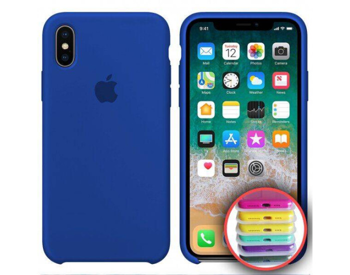 Чехол-силикон оригинал Soft Matte iPhone XR, Mist blue