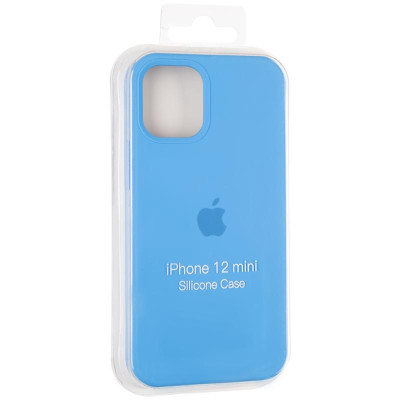 Чехол-силикон оригинал Full Soft Matte iPhone 12 Mini Marine Blue