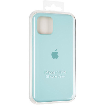 Чохол-силікон оригінал Full Cover Soft Matte iPhone 11 Pro Ice Sea Blue