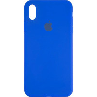 Чехол-силикон оригинал Full Cover Soft Matte iPhone XS Max Sapphire Blue