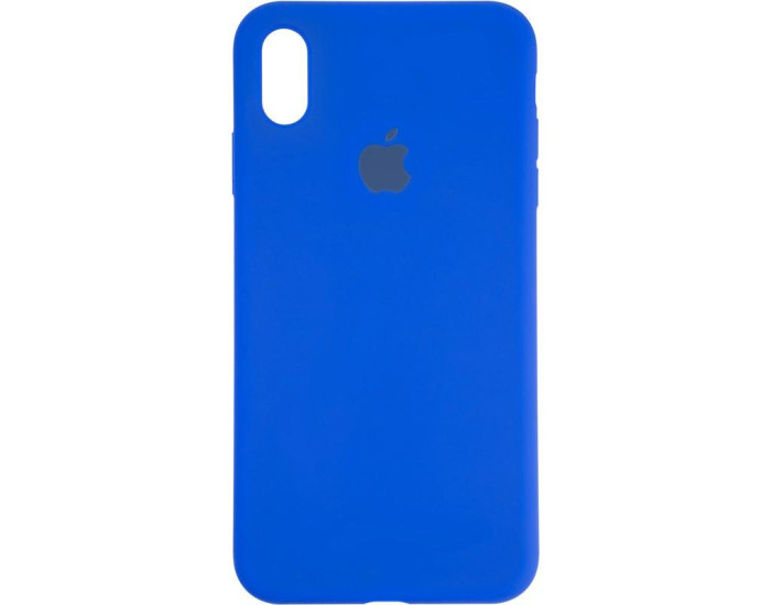 Чехол-силикон оригинал Full Cover Soft Matte iPhone XS Max, Sapphire blue