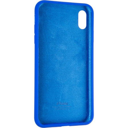 Чехол-силикон оригинал Full Cover Soft Matte iPhone XS Max Sapphire Blue