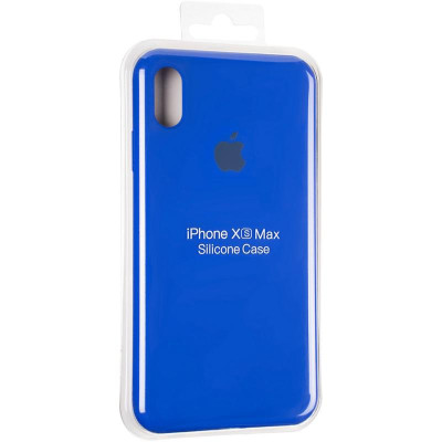 Чехол-силикон оригинал Full Cover Soft Matte iPhone XS Max Sapphire Blue