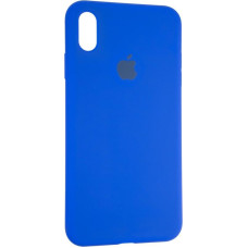 Чехол-силикон оригинал Full Cover Soft Matte iPhone XS Max, Sapphire blue