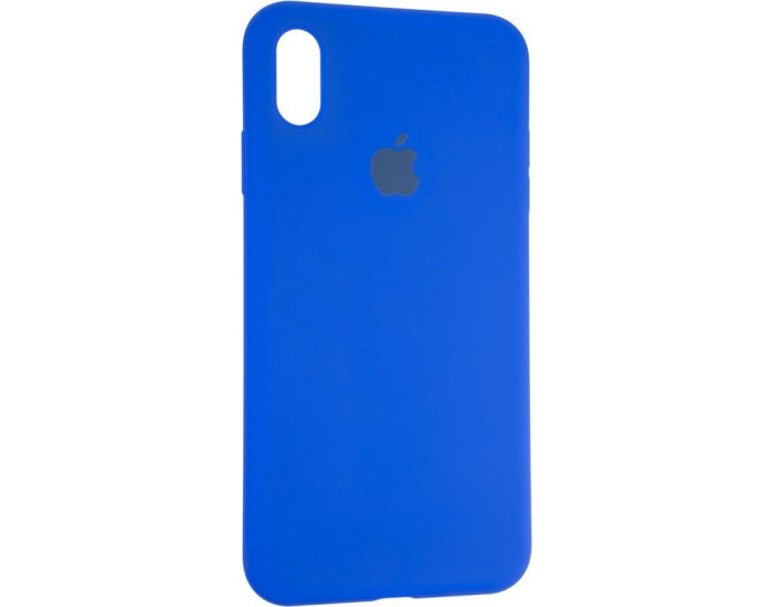 Чехол-силикон оригинал Full Cover Soft Matte iPhone XS Max, Sapphire blue