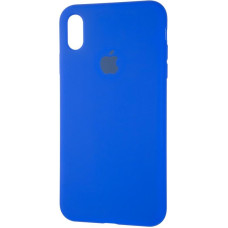 Чехол-силикон оригинал Full Cover Soft Matte iPhone XS Max, Sapphire blue