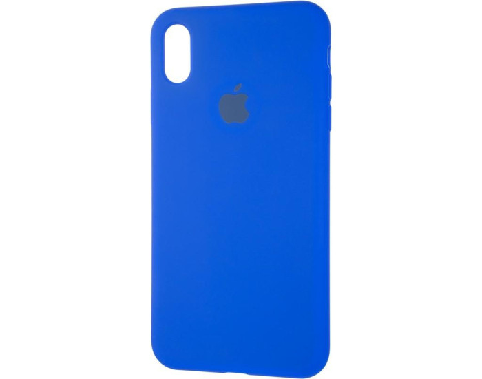 Чехол-силикон оригинал Full Cover Soft Matte iPhone XS Max, Sapphire blue