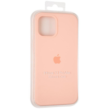 Чехол-силикон оригинал Full Soft Matte iPhone 12 Pro Max Grapefruit (Класс B)