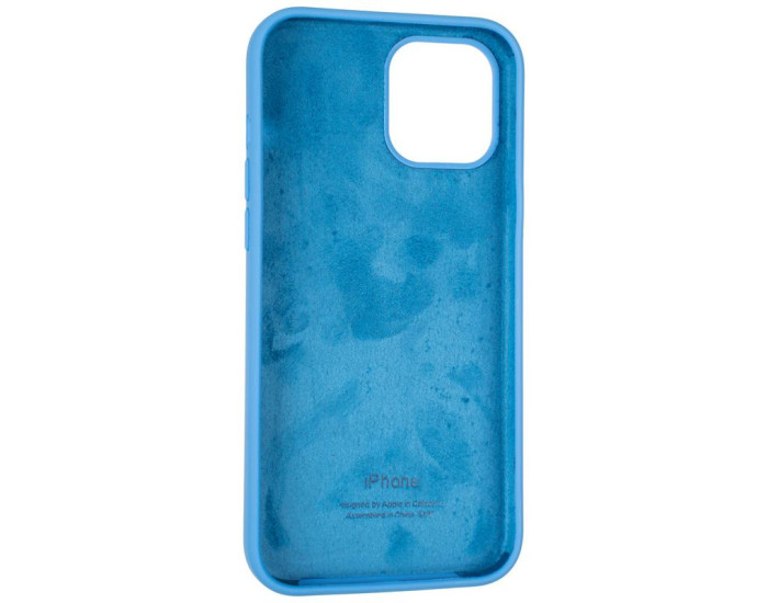 Чехол-силикон оригинал Full Soft Matte iPhone 12 Pro Max, Marine blue
