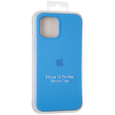 Чехол-силикон оригинал Full Soft Matte iPhone 12 Pro Max Marine Blue