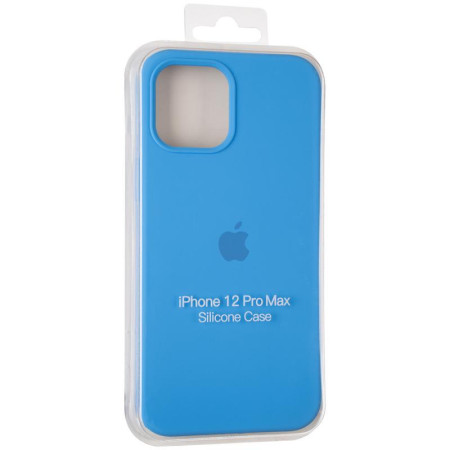 Чехол-силикон оригинал Full Soft Matte iPhone 12 Pro Max Marine Blue