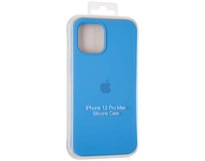 Чехол-силикон оригинал Full Soft Matte iPhone 12 Pro Max, Marine blue