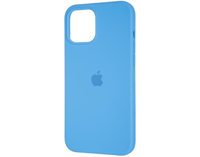 Чехол-силикон оригинал Full Soft Matte iPhone 12 Pro Max, Marine blue