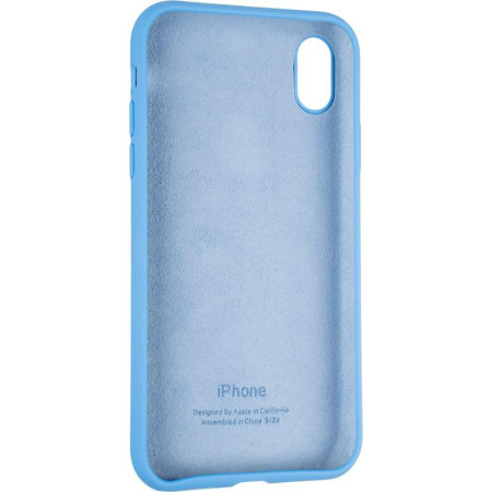 Чехол-силикон оригинал Full Soft Matte iPhone XR Marine Blue