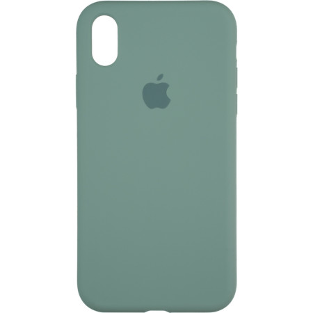 Чехол-силикон оригинал Full Soft Matte iPhone XR Pine Green (Класс B)