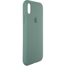 Чехол-силикон оригинал Full Soft Matte iPhone XR, Pine green