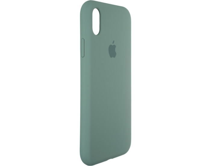Чехол-силикон оригинал Full Soft Matte iPhone XR, Pine green