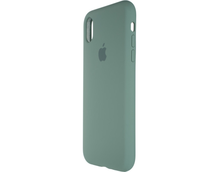 Чехол-силикон оригинал Full Soft Matte iPhone XR, Pine green