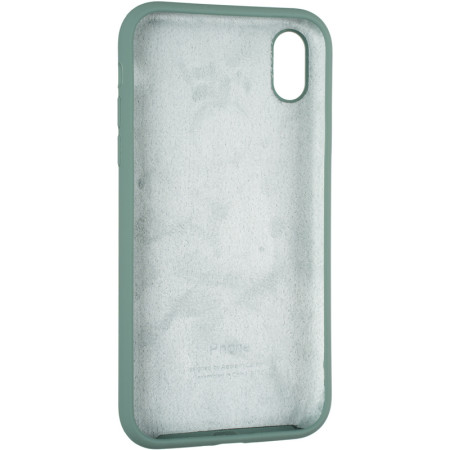 Чехол-силикон оригинал Full Soft Matte iPhone XR Pine Green (Класс B)