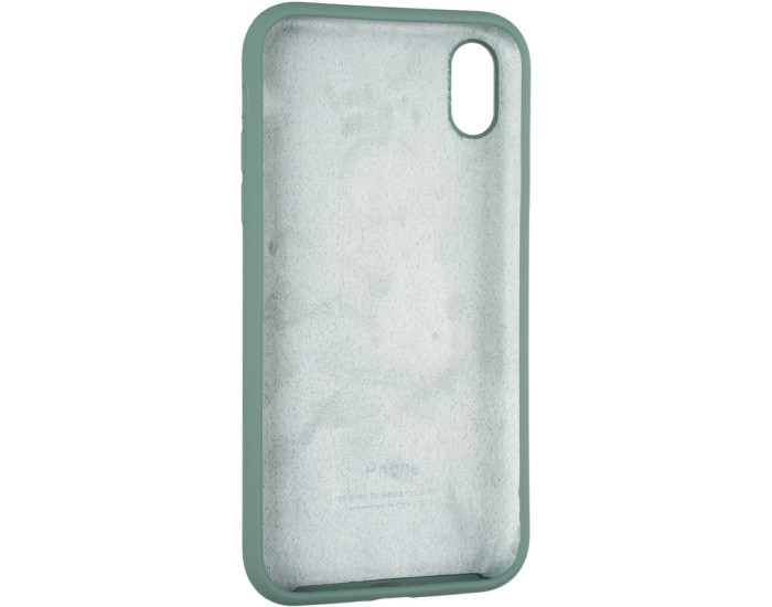 Чехол-силикон оригинал Full Soft Matte iPhone XR, Pine green