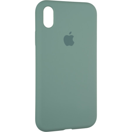 Чехол-силикон оригинал Full Soft Matte iPhone XR Pine Green (Класс B)