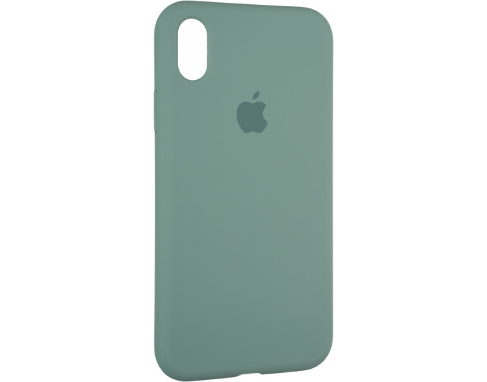 Чехол-силикон оригинал Full Soft Matte iPhone XR, Pine green