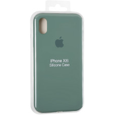 Чехол-силикон оригинал Full Soft Matte iPhone XR, Pine green