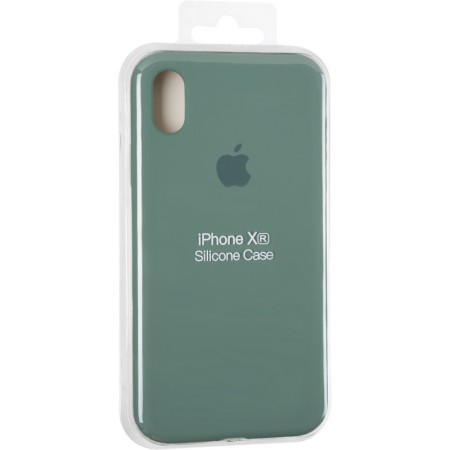 Чехол-силикон оригинал Full Soft Matte iPhone XR Pine Green (Класс B)