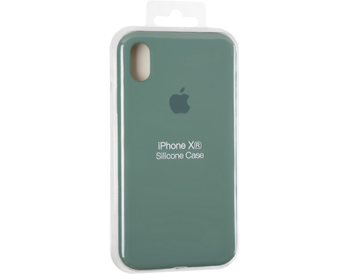 Чехол-силикон оригинал Full Soft Matte iPhone XR, Pine green
